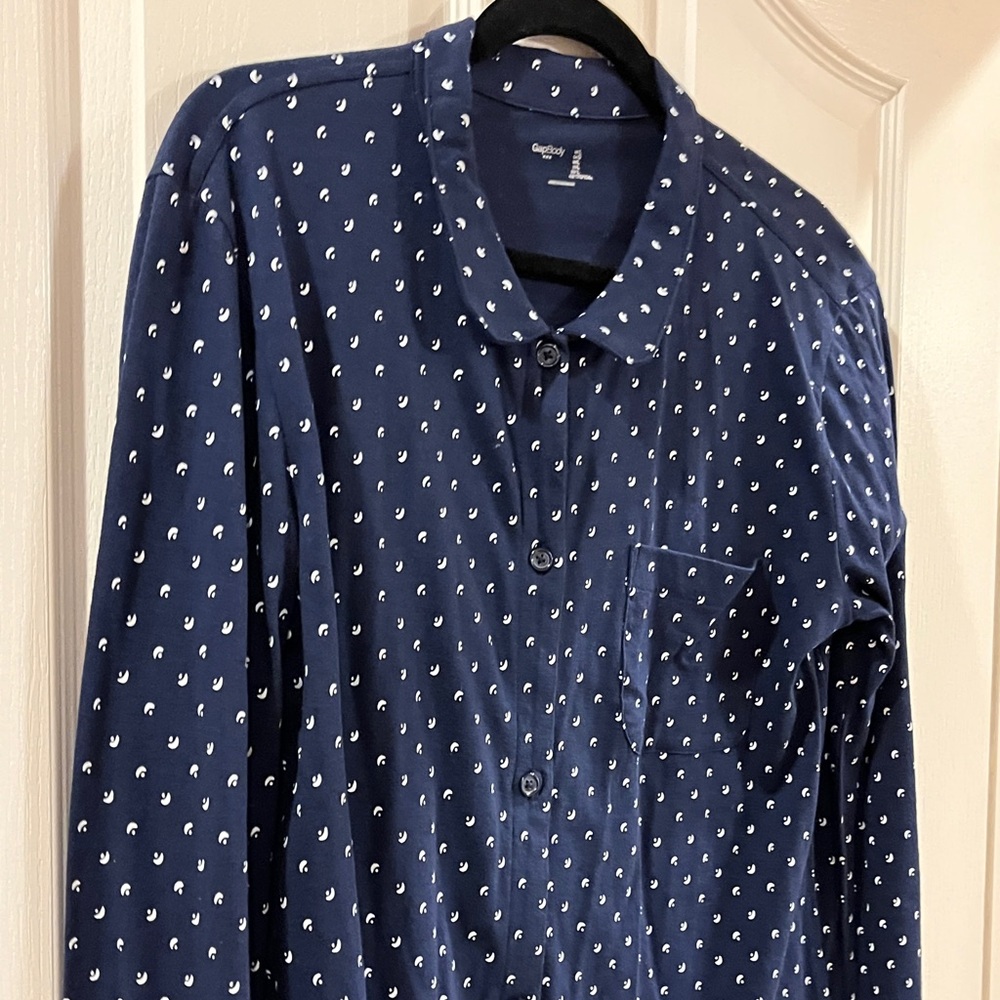 GAP Button-Down shirt color navy blue size L
